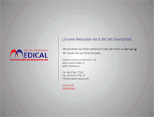 Tablet Screenshot of medical-industrie.de